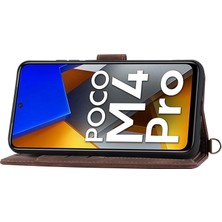 Lr Joyful Xiaomi Poco M4 Pro 4G İçin Çoklu Kart Yuvası Telefon Kasası, Baskılı Çiçekler Pu Deri Stand Cilt Touch Anti-Çizelge Telefon Kapağı Bilek Kayışı ve Omuz Kayışı (Yurt Dışından)