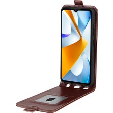 Lr Joyful Xiaomi İçin Poco C40 4G Dikey Flip Telefon Anti-Damla Kılıf Kart Tutucu Deri Koruyucu Kapak (Yurt Dışından)