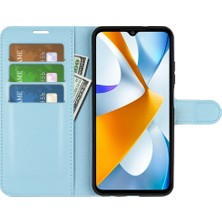 Lr Joyful Xiaomi İçin Poco C40 4G Anti-Çizelge Litchi Doku Pu Pu Deri Tam Koruma Kılıfı Flip Stand Cüzdan Telefon Kapağı (Yurt Dışından)