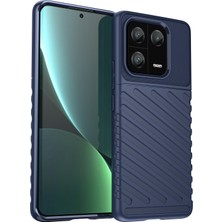 Lr Joyful Xiaomi 13 Pro 5G Thunder Serisi Kalınlaştırılmış Tpu Telefon Kılıfı Twill Doku Kayma Önleyici Telefon Kapağı (Yurt Dışından)