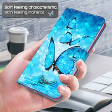 Lr Joyful Xiaomi 11T 5G / 11T Pro 5G Pu Deri Flip Case Zarif 3D Desen Baskı Manyetik Kapanma Stand Cüzdan Telefon Kapağı Kayışlı (Yurt Dışından)