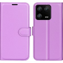 Lr Joyful Xiaomi 13 Pro 5G Şok Geçirmez Telefon Kasası Anti-Çizik Litchi Doku Pu Deri Standı Cüzdan Telefon Kapağı (Yurt Dışından)