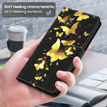 Lr Joyful Xiaomi 11T 5G / 11T Pro 5G Pu Deri Flip Case Zarif 3D Desen Baskı Manyetik Kapanma Stand Cüzdan Telefon Kapağı Kayışlı (Yurt Dışından)