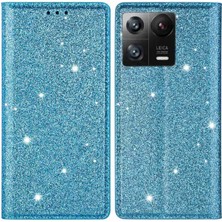 Lr Joyful Xiaomi 13 Pro 5G Glitter Sequins Pu Deri Telefon Kılıf Tutucu Şok Geçirmez Stand Telefon Kapağı (Yurt Dışından)