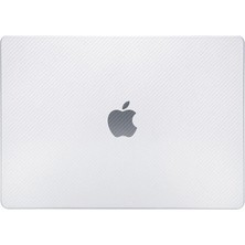 Techmaster MacBook Air M1 A2337 A2179 A1932 Karbon Fiber Görünümlü Kılıf Kapak Koruma