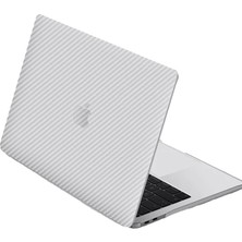 Techmaster MacBook Air M1 A2337 A2179 A1932 Karbon Fiber Görünümlü Kılıf Kapak Koruma