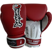 Dragon Attack Boks Eldiveni Kick Boks Muay Thai Boks Eldiveni ve Whiteface Bandaj 2'li Set