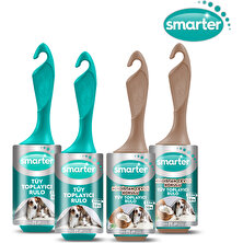 Smarter Tüy Toplayıcı Rulo Karma 4 Lü Set Kedi Köpek (2x 56 Lı + 2x Kokulu )