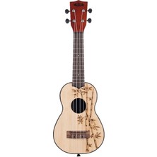 Kala Bamboo Top Ukadelic Soprano Ukulele (Bamboo)