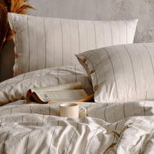 Macas Home Helen %100 Pamuklu Ipliği Boyalı Yıkamalı Battal Boy Nevresim Takımı 220 x 240 cm