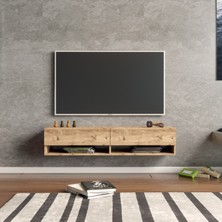 L'occi Concept Delphin 140 cm Raflı KapaklıTv Ünitesi DLP11-A Çam