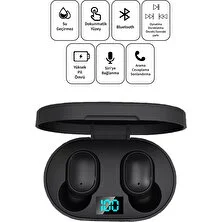 Deilmi Dots E6s Universal Hd Ses Çift Mikrofon Extra Bass Powerbank Kutu Bluetooth Ae6s Kablosuz Kulaklık