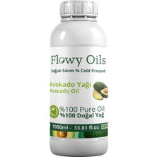 Flowy Oils Avokado Yağı %100 Doğal Bitkisel Sabit Yağ Avacado Oil  1000 ml 1 Litre