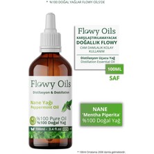 Flowy Oils Nane Yağı %100 Doğal Bitkisel Uçucu Yağ Peppermint Oil 100 ml