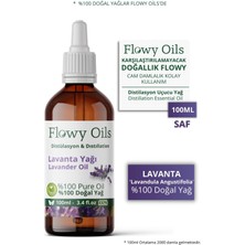 Flowy Oils Lavanta Yağı %100 Doğal Bitkisel Uçucu Yağ Lavender Oil 100 ml