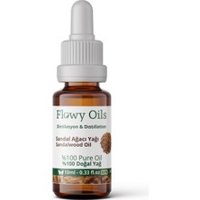 Flowy Oils Sandal Ağacı Yağı %100 Doğal Bitkisel Uçucu Yağ Sandalwood Oil 10 ml