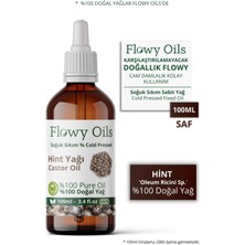 Flowy Oils Hint Yağı %100 Doğal Bitkisel Sabit Yağ Castor Oil 100 ml