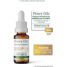 Flowy Oils Yasemin Yağı %100 Doğal Bitkisel Uçucu Yağ Jasmine Oil 10 ml