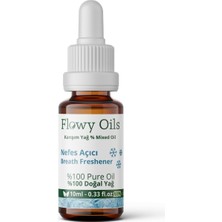 Flowy Oils  Karşım Uçucu Yağ Okaliptüs/nane %100 Doğal Bitkisel Uçucu Yağ Breath Freshener Oil 10 ml