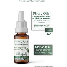 Flowy Oils Misk Adaçayı Yağı %100 Doğal Bitkisel Uçucu Yağ Clary Sage Oil 10 ml