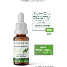 Flowy Oils Nane Yağı %100 Doğal Bitkisel Uçucu Yağ Peppermint Oil 10 ml