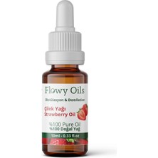 Flowy Oils Çilek Yağı %100 Doğal Bitkisel Uçucu Yağ Strawberry Oil 10 ml