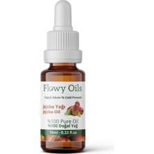 Flowy Oils Jojoba Yağı %100 Doğal Bitkisel Sabit Yağ Jojoba Oil 10 ml