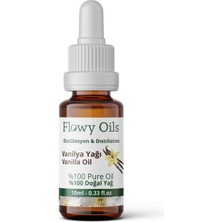 Flowy Oils Vanilya Yağı %100 Doğal Bitkisel Uçucu Yağ Vanilla Oil 10 ml