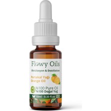 Flowy Oils Portakal Yağı %100 Doğal Bitkisel Uçucu Yağ Orange Oil 10 ml