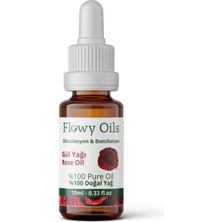 Flowy Oils Gül Yağı %100 Doğal Bitkisel Uçucu Yağ Rose Oil 10 ml