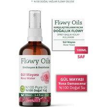 Flowy Oils Gül Mayası Suyu Aydınlatıcı Tonik %100 Tam Saf Doğal Yağlı 100ML