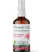 Flowy Oils Gül Mayası Suyu Aydınlatıcı Tonik %100 Tam Saf Doğal Yağlı 100ML