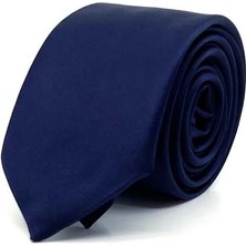 Morven  Erkek Lacivert Basic Düz Kravat