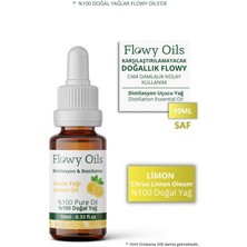 Flowy Oils Limon Yağı %100 Doğal Bitkisel Uçucu Yağ Lemon Oil 10 ml