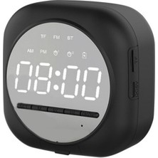 Teknoexpress W01 Çok Fonksiyonlu Dijital Bluetooth Hoparlör Çalar Saat Masa Saati Kablosuz Fm Radyo Hafıza Kartlı