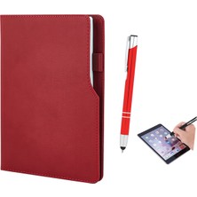 Paras Ticaret Enzo Termo Deri Not Defteri Touchpen Dokunmatik Uç Metal Tükenmez Kalemli Çizgili Defter