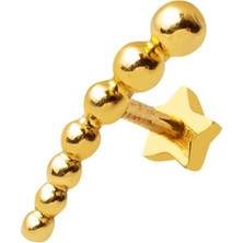 Bilezikci 14 Ayar Altın Piercing Tragus Küpe
