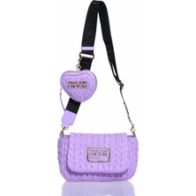 Versace Jeans Couture 74VA4BO5-ZS584-302 Lila Kadın Omuz Çantası