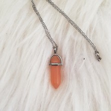 Dream Butik Crystal Point Kolye Turuncu