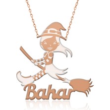 İndigo Takı Isimli Tatlı Cadı Gümüş Kolye