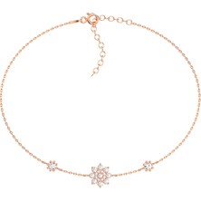 İndigo Takı Çiçek Tohumu Rose Gümüş Bileklik