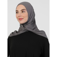Ecardin Scarfs Hijab - 27 Koyu Gri - Ecardin