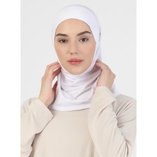 Ecardin Pro Hijab Eşarp - 02 Beyaz - Ecardin