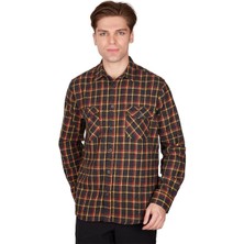 Alpinist Felder Erkek Ekose Outdoor Gömlek Sarı-Kırmızı Sarı-Kırmızı - 2xl