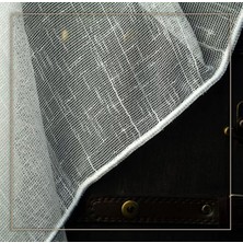Evdepo Home Taç Azelya Keten 1/2 Seyrek Pile Tül Perde Tek Kanat - Ekru 100 x 250 cm
