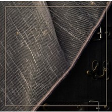 Evdepo Home Taç Azelya Keten 1/3 Sık Pile Tül Perde Tek Kanat - Gri 100 x 240 cm