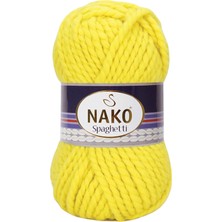 Nako Spaghetti El Örgü Ipi Renk KODU:10633-LIMON