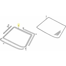 Mercedes W123 Ön Cam Fitili - 123 Kasa (1976-1985) Ön Cam Lastiği