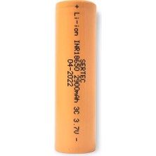 Sertec 18650 3.7V 2900MAH 3c Lion Şarjlı Pil Başlıklı - 1ADET