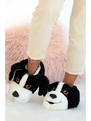 Ellaboni Unisex Çocuk Hayvanlı Köpekli Panduf Ev Botu